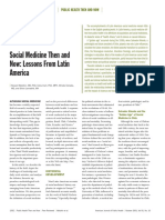 Waitzkin 2001 Social Medicine Then and Now. Lessons From Latin America