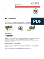 PCO1000WB0, PCO1000BA0; Certificado BTL; BACnet Test Laboratory