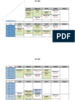 Horarios Aulas TODOS LOS ISI