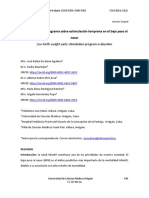 EstimulaciÃ N Temprana en El Bajo Peso