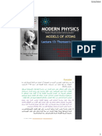Modern - Physics - l13 Thomson Model