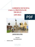 Plan de Gobierno Municipal para La Provincia de Trujillo (2019-2022)
