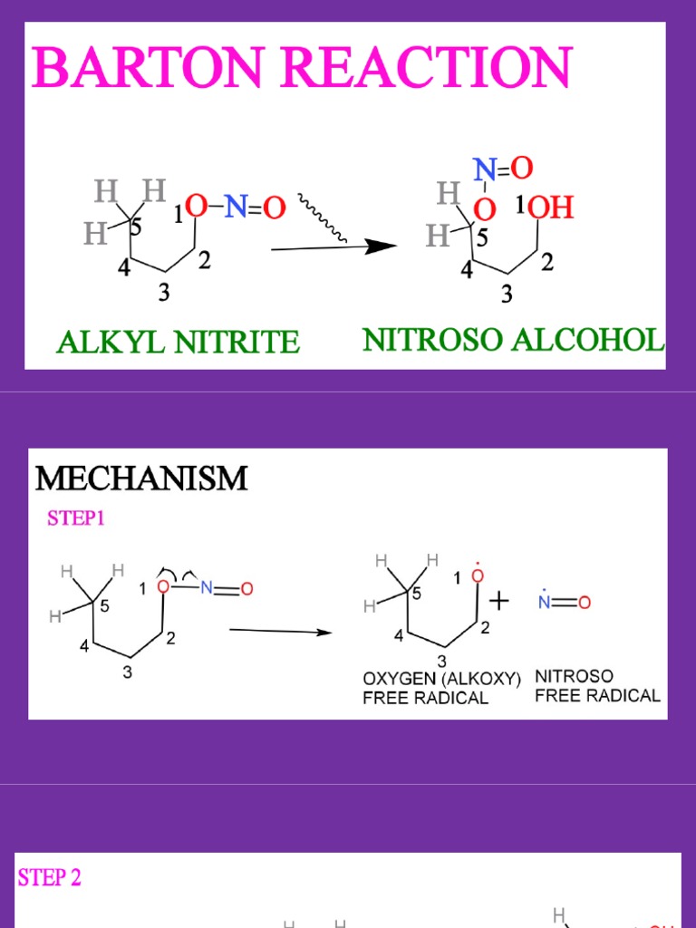 Barton Reaction PDF