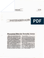 Presentan Libro de Derecho Aereo - Mayo 1991