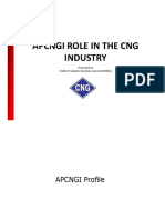 Apcngi Role in The CNG Industry: Presented by Robbi R. Sukardi, Secretary General APCNGI