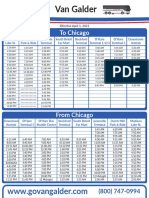 Horarios Van Galder