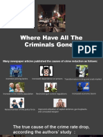 Where Have All The Criminals Gone ?