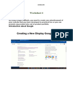 Creating A New Display Google Ads: Worksheet 4