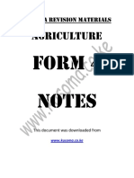 Agriculture Form 4 Notes