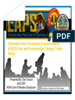 Extended Area Protection & Survivability (EAPS) Gun and Ammunition Design Trade Study
