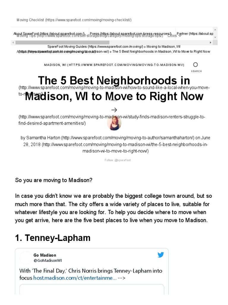 The 5 Best Neighborhoods in Madison, WI To Move To Right Now