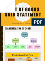 Cost of Goods Sold Statement