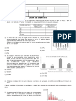 Lista de exercícios de estatística