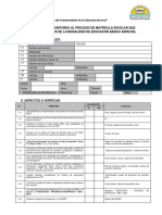 Ficha de Monitoreo de Matricula 2022