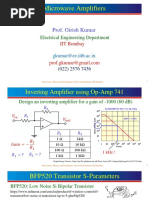 Microwave Amplifiers: Prof. Girish Kumar