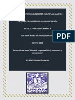 Libertad, Responsabilidad, Autonomía y Heteronomía