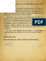 Carta Del Ministerio
