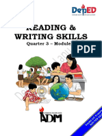 Reading & Writing Skills: Quarter 3 - Module 3