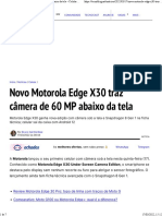 Novo Motorola Edge X30 Traz Câmera de 60 MP Abaixo Da Tela - Celular - Tecnoblog
