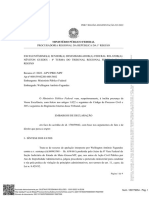 Embargos MPF - Ação de improbidade - senador Wellington Fagundes