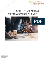 Gestión Efectiva de Ventas y Retención Del Cliente