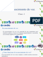 Reconocimiento de Voz.: Clase - 1