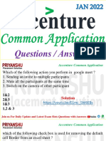 Accenture Common Application Questions Jan 2022