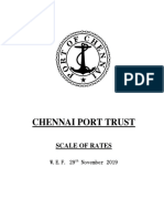 Chennai Port Trust: Scale of Rates