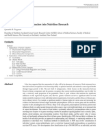 Nutrigenomics: Integrating Genomic Approaches Into Nutrition Research