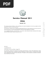 Service Manual 2011 MG6