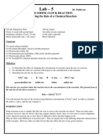 Lab 5 - Iodine - Clock Reaction