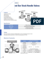 Integral Bonnet Bar Stock Needle Valves: SBNV Series