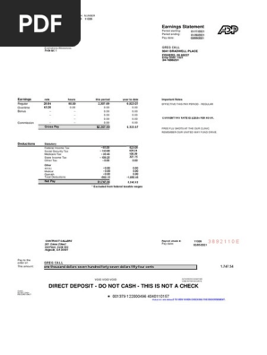 GREG PAYSTUB