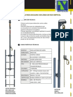 Anclaje Desmontable Escalera - Aed - Con Línea Vertical