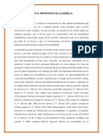 Ensayo Importancia de La Querella Procedimiento Penal