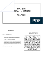 Materi Aqidah - Ibadah TGL 14-18 Mar