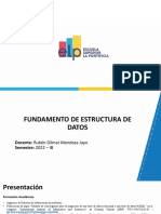 Semana 1 - Fundamento de Estructura de Datos - ELP