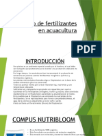 El Uso de Fertilizantes en Acuacultura