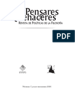 Muerte y Democracia REVISTA PENSARES Y QUEHACERES 13 DE NOV. 2018