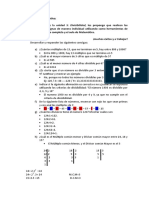 Actividad Evaluativa de Divisibilidad