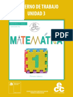 1° Matemáticas Cuaderno de Trabajo Unidad 3