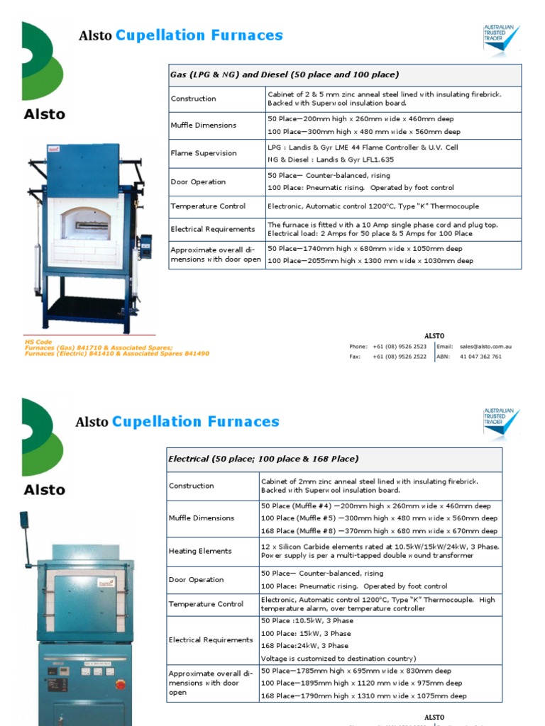 Cupellation Furnaces | Download Free PDF | Thermocouple | Insulator ...