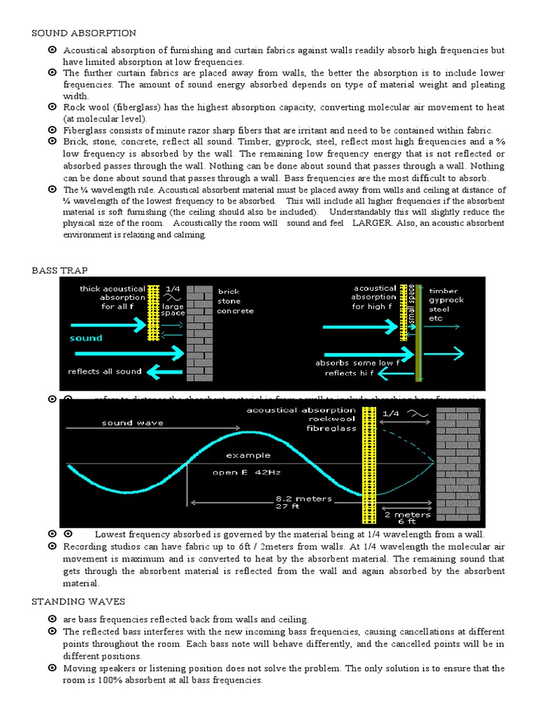 Acoustical Design for Effective Sound Absorption | PDF | Qualia ...
