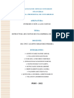 Estructura de costos en empresas de servicios