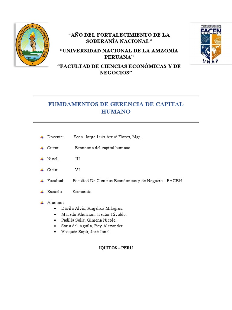 Gerencia Del Capital Humano | PDF | Gestión de recursos humanos | Business