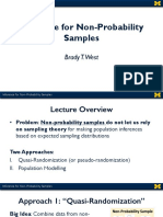 4.10 Inference For Non Probability Samples