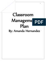 Classroom Management Plan