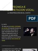 Técnica e Interpretación Vocal - La Respiración y El Canto