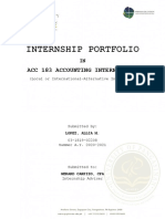 Acc 183 Accounting Internship 1: (Local or International-Alternative Internship)