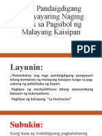 Mga Pandaigdigang Pangyayaring Naging Salik Sa Pagsibol NG